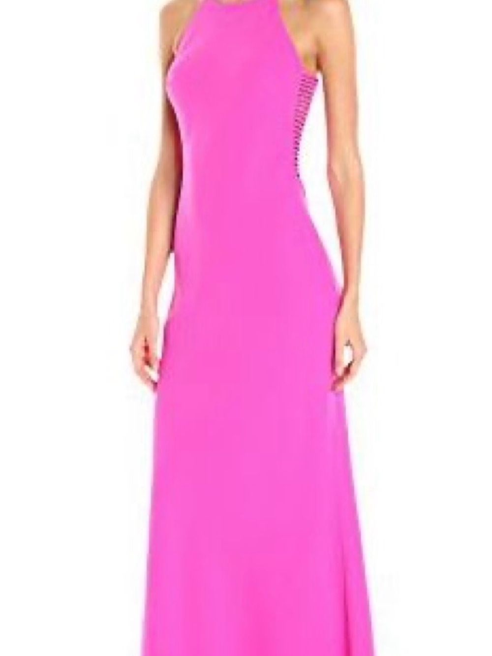 Calvin Klein Hot Pink Halter Maxi Dress